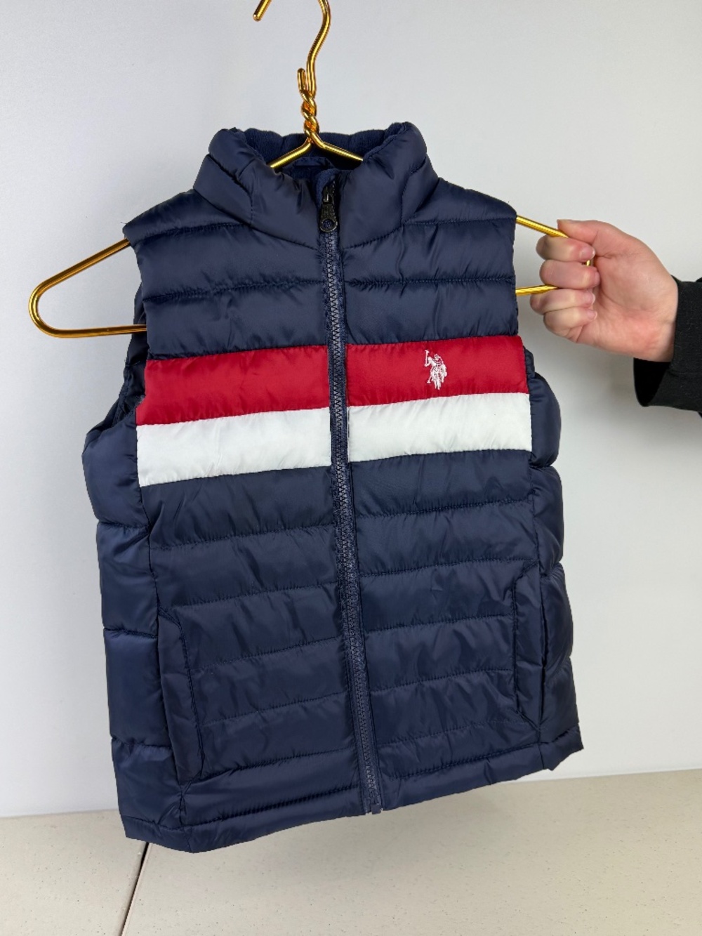 Boys size 6/7 Ralph Lauren Navy Puffer Vest